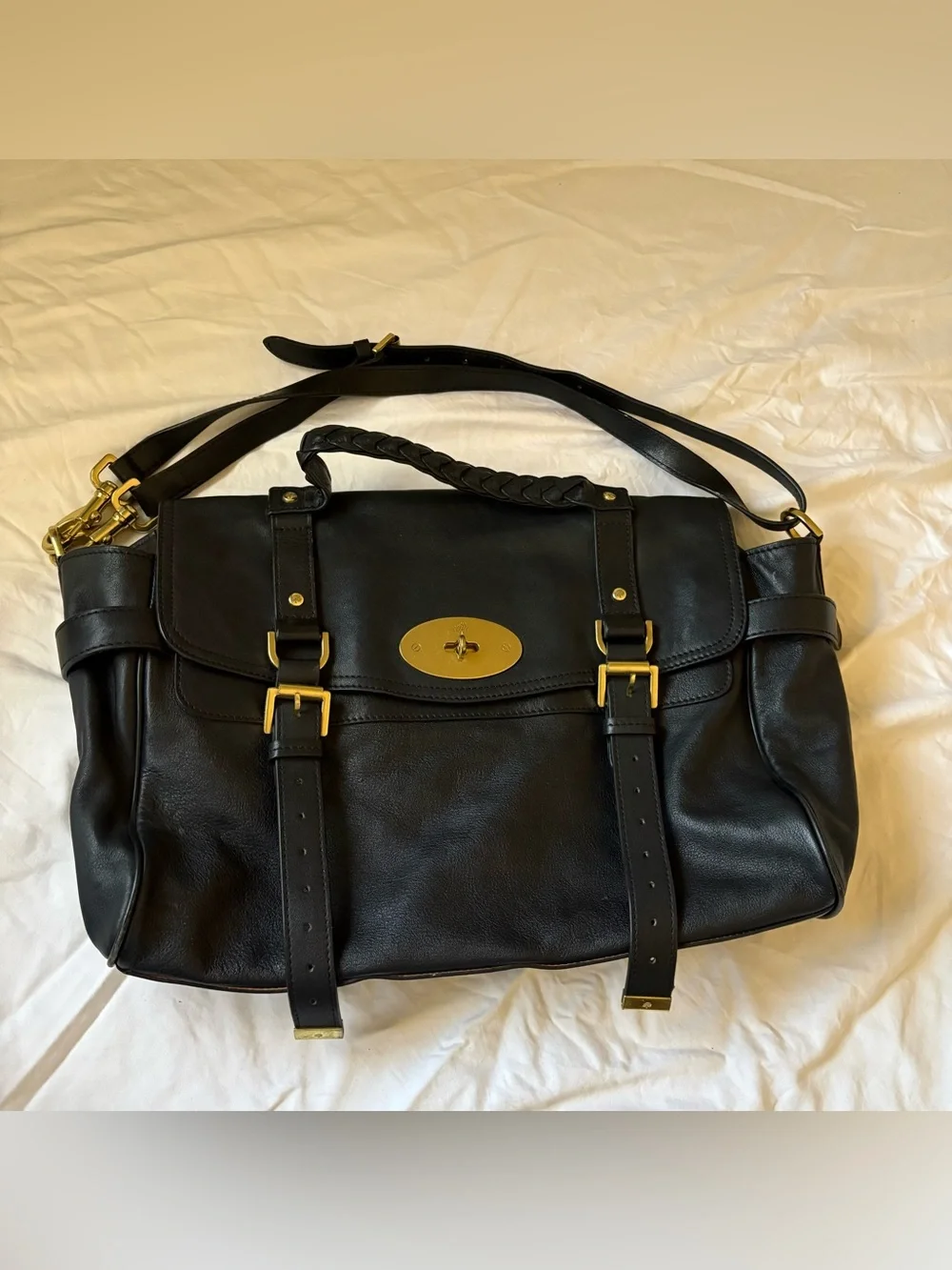 Mulberry Bag Alexa Shoulder Bag Black Oversized Tote
